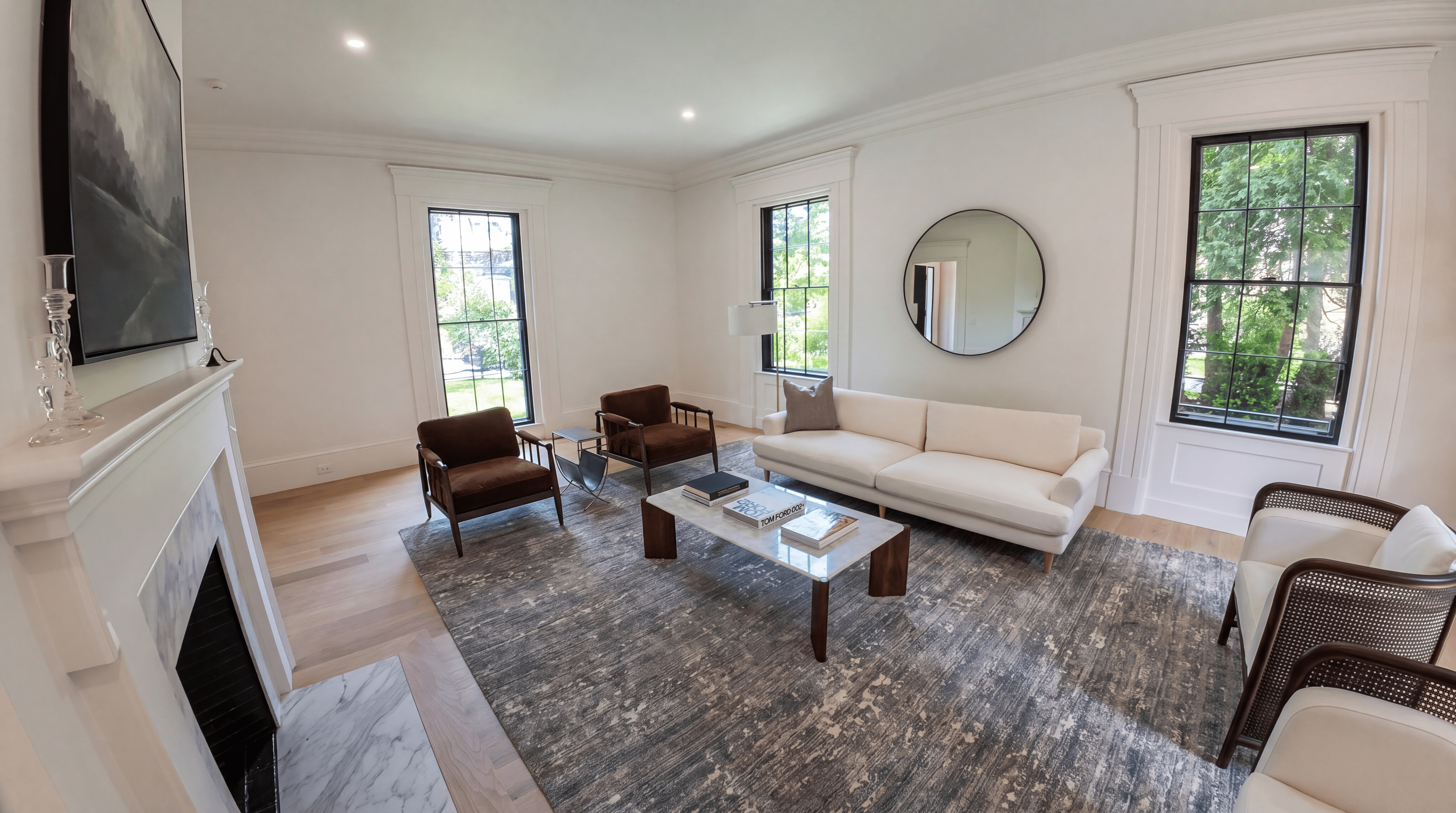 Living room at 172 Brattle Street Cambridge